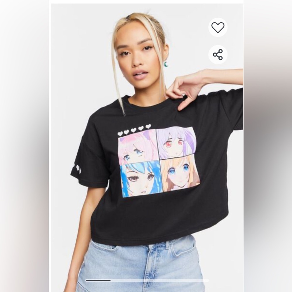 Anime Character Graphic Tee
